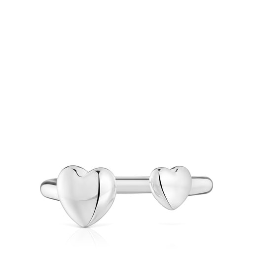 خاتم مفتوح صغير من الفضة على شكل قلب من تشكيلة My Other Half