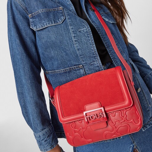 Medium red TOUS Icon LOVE Crossbody bag