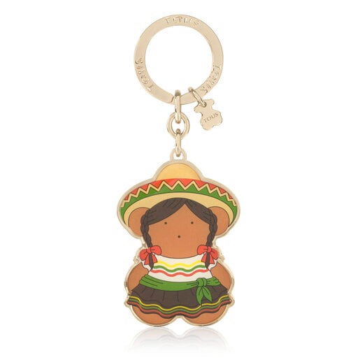 Multicolored Oso Mexico Key ring