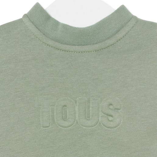 Baby body with t-shirt in Classic green