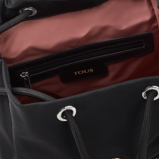 Small black Empire Soft Chain Backpack