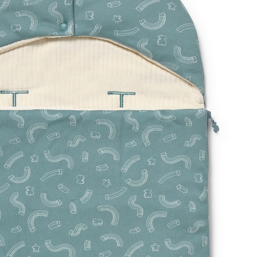 Universal-fit baby footmuff in Arc mist