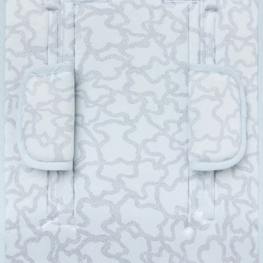 Padded pushchair mat in Kaos sky blue