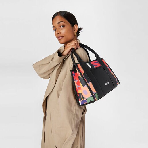 Shopping mediano Amaya negro TOUS Mimic