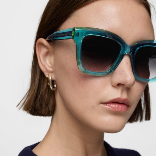 Green Sunglasses TOUS Motifs