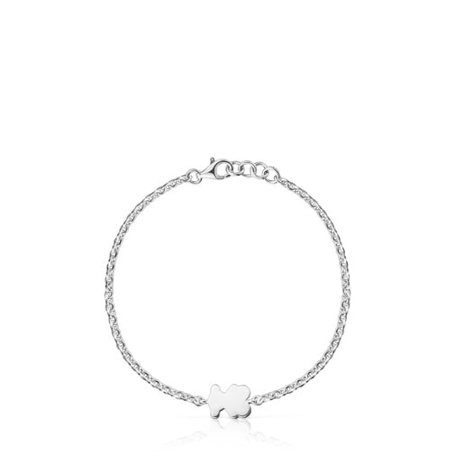 Bracelet chaîne en argent avec motif ourson Sweet Dolls