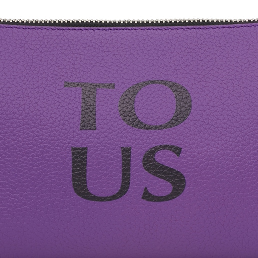 Lilac-colored leather TOUS Balloon crossbody bag