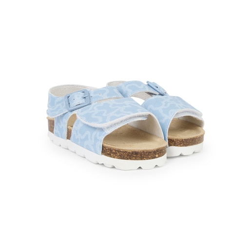 Baby sandals in Run blue