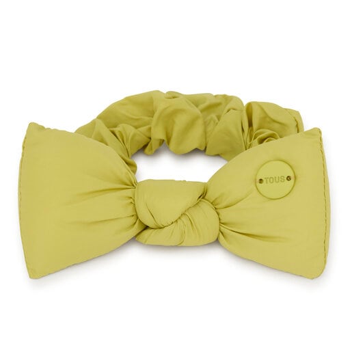 Lime green TOUS Cloud Scrunchie Hair tie
