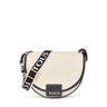 Stredne veľká béžová Crossbody kabelka TOUS Half-moon