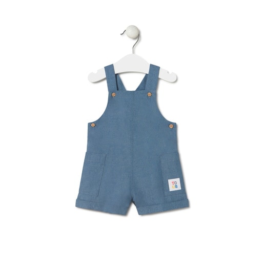 Romper in multi blue