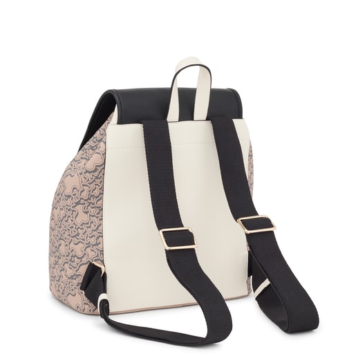 Taupe TOUS Kaos Mini Evolution Flap Backpack