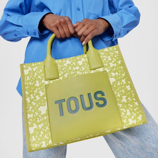 Medium lime green Kaos Mini Evolution Amaya Shopping bag | TOUS