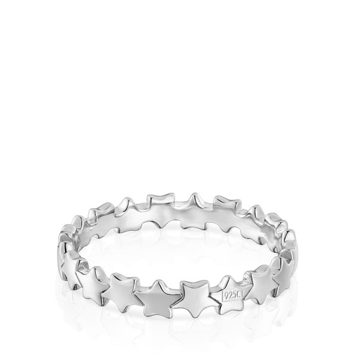 Silver Ring with stars TOUS Motifs
