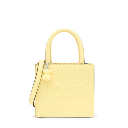 Μίνι τσάντα Cube TOUS Brenda σε ανοιχτό κίτρινο χρώμα