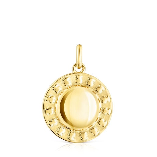 Silver vermeil sun and bears Medallion Efecttous | TOUS