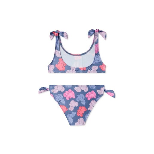 Bikini de menina Aqua azul marinho