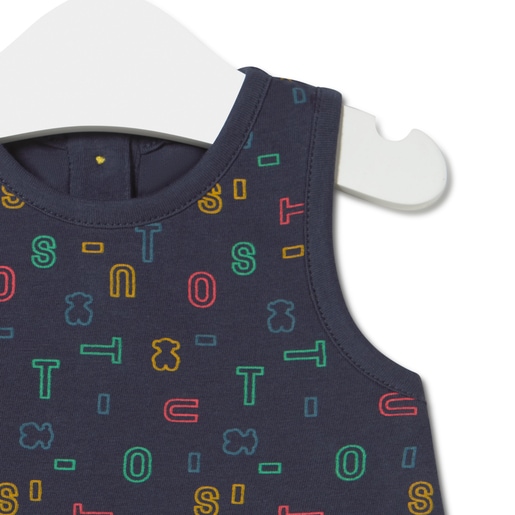 Camiseta letras TOUS multicolor Casual azul marino