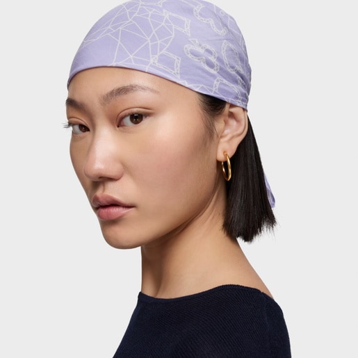 Pañuelo cuadrado pequeño malva TOUS All in Bandana