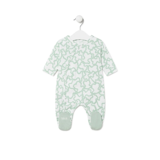 Baby playsuit in Kaos green