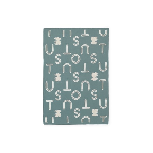 Reversible baby blanket in Nilo mist