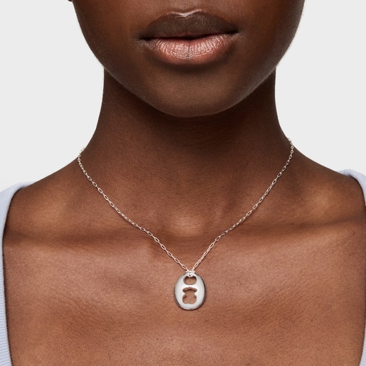 Collar de plata Calabrote Oso