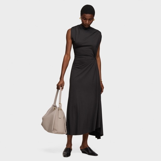 حقيبة كتف باللون الرمادي الداكن من التشكيلة TOUS Fold