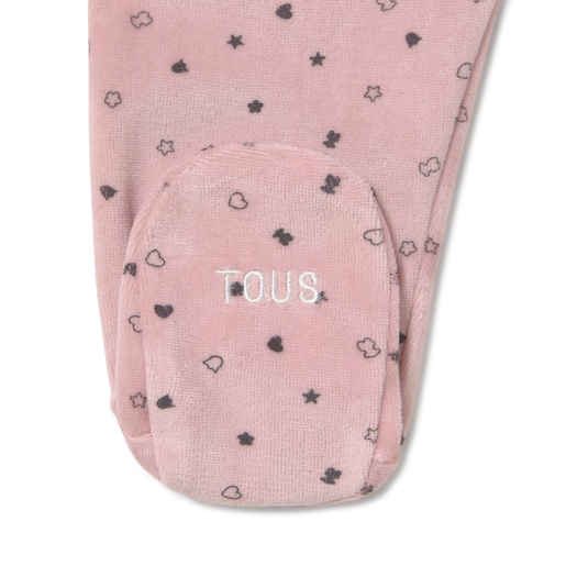 Baby pyjamas in Mini pink