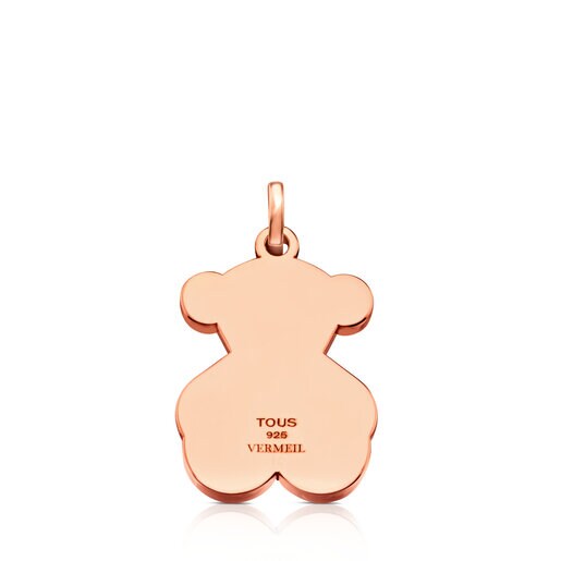 Pendentif Sweet Dolls grand ourson en Argent Vermeil Rosé