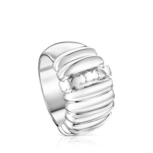 Anillo gallones de plata TOUS Basics