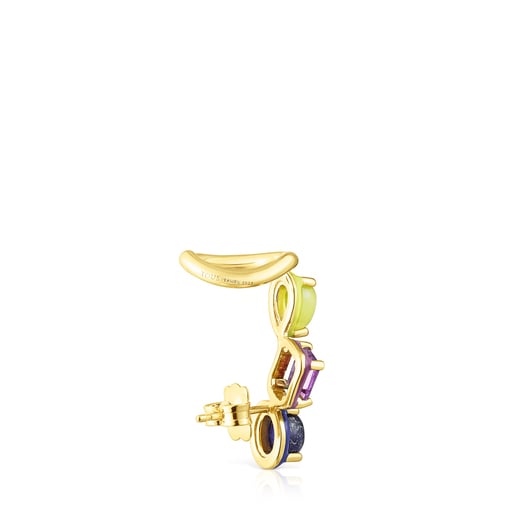 Earcuff con gemas y esmalte de color TOUS Vibrant Colors