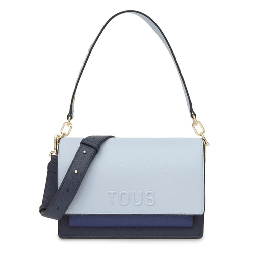 Bandolera mediana azul marino Audree Saffiano