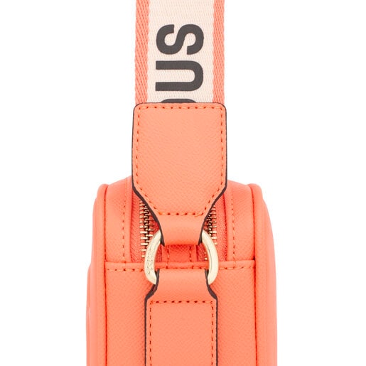 Orange TOUS La Rue Crossbody reporter bag