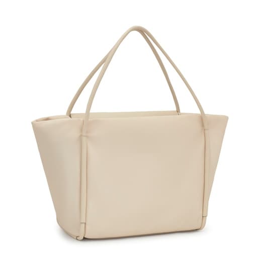 Large beige Tote bag TOUS Silhouette Soft