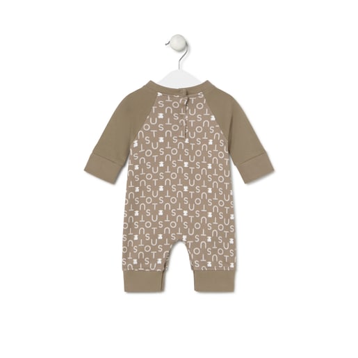 Baby playsuit in Soft beige