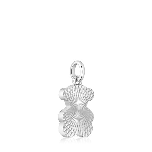 Pendentif ourson texturisé en argent Sweet Dolls