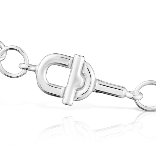 Pulsera cadena redonda de plata TOUS MANIFESTO