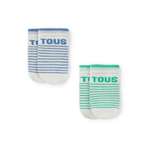 Pack of 2 pairs of baby socks in SSocks blue