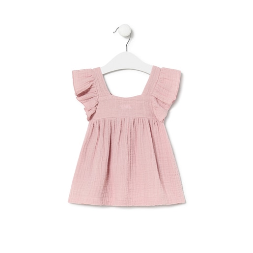 Vestido de bebé niña SMuse rosa