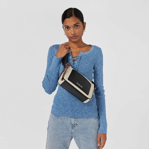 תיק צד TOUS Empire Padded בינוני בצבע בז'