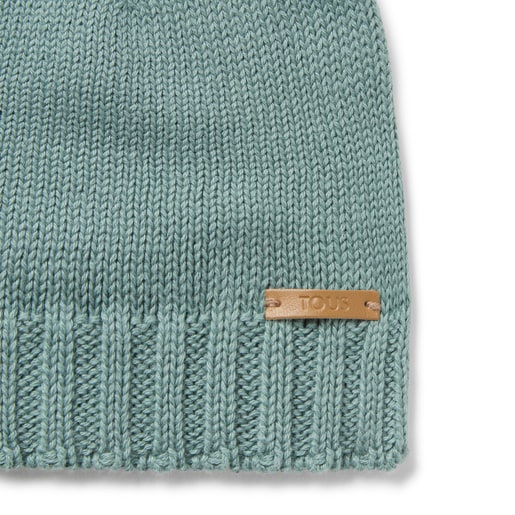 Gorro con nudo de bebé Tricot verde