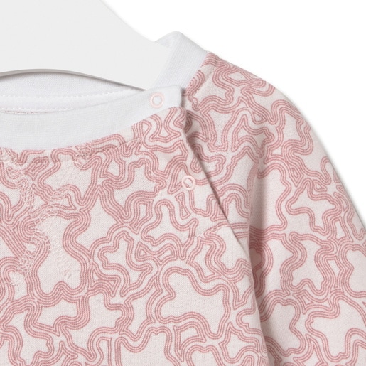 Babygrow de bebé KaosP cor-de-rosa