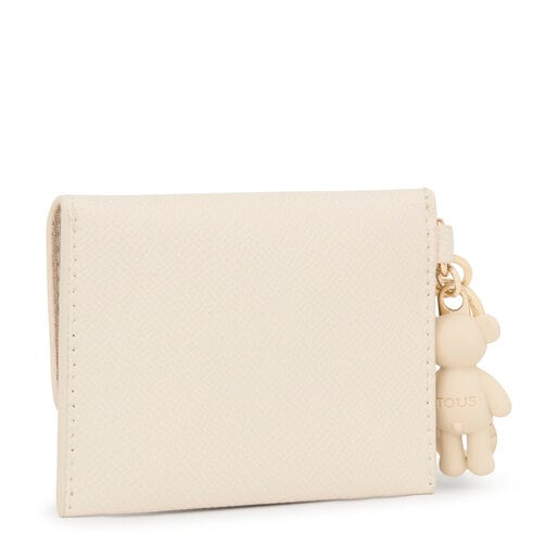 ベージュのエンベロープ型キーホルダー TOUS La Rue