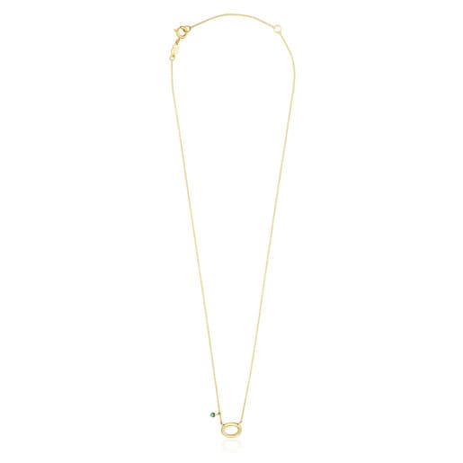 TOUS Hav necklace in gold with tsavorite gems | TOUS