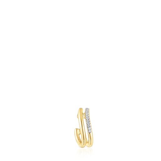 Gold Hav Earcuff with diamonds