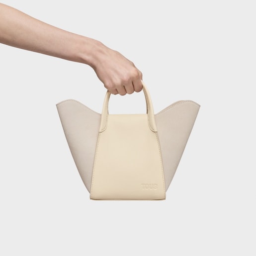 Small beige Tote bag TOUS Tulip