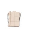 Mini bolso beige y malva TOUS Damas