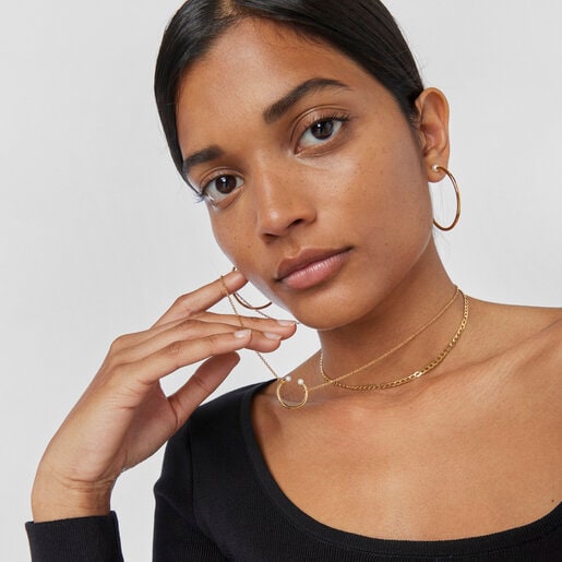 Batala Necklace in Silver Vermeil with Pearls 19 69/100