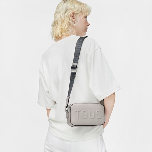 Gray TOUS La Rue New Crossbody reporter bag