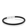 Mesh Tube black IP ´steel Bracelet 17.5 cm